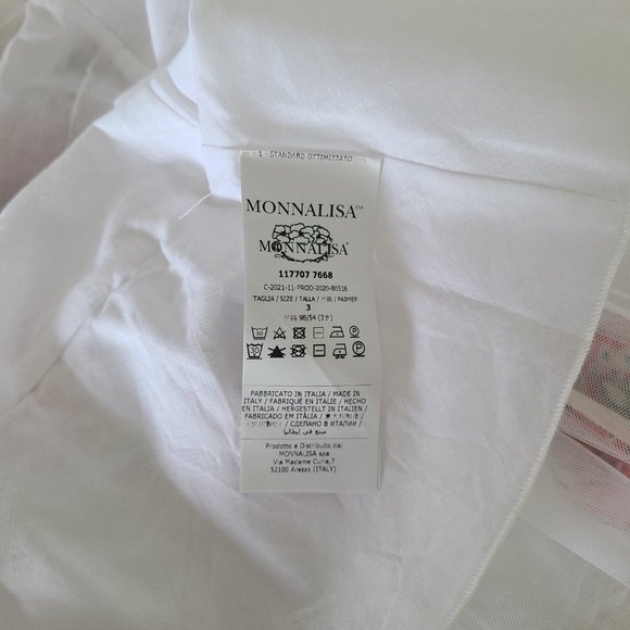 Monnalisa Kids Strawberry Print Full Circle Skirt Made in Italy Size 3 NWT - Picture 6 of 9